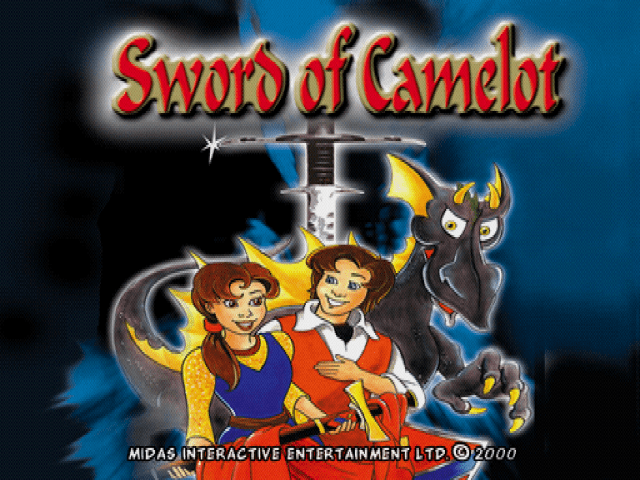 Sword of Camelot title screen for Playstation